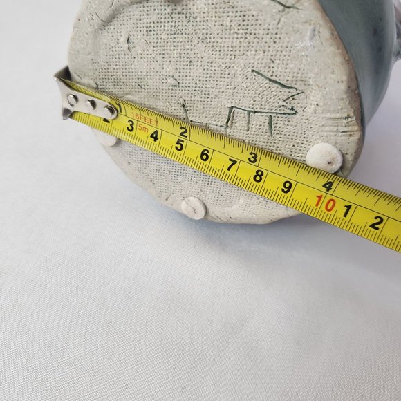 Pottery Vase ONE OF A KIND Handmade by MEB Excellent Use Condition 7" H x 4" L - Picture 5 of 5